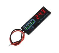 Probador de batería de iones de litio de 7 a 55 V con pantalla LED para voltaje y potencia, compatible con baterías de litio ternario, litio de hierro, ácido (3S-1 (azul)