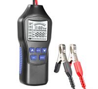 Probador de batería de vehículos eléctricos y de gas con pantalla LCD, control inteligente de chips, operación de modo dual y medición de la resistencia interna de la batería (A)