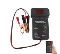 Probador de Batería para Automóvil | Comprobador Portátil Con Pantalla LED - Probador De Carga De Batería 12V,para Camionetas, Barcos, Caravanas, Automóviles, ATV y Motocicletas