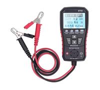 Probador de batería para coche, analizador de batería de 12 V y 24 V con pantalla retroiluminada y lámpara integrada. Prueba rápida y precisa, uso universal para batería de vehículo