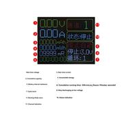Probador de Batería Tipo C de 2 Puertos, Módulo Comprobador de Capacidad de Batería de Litio 18650, Detector Automático de Potencia de Resistencia