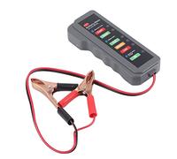 Probador de Baterías 12V para Coche y Moto, Tester de Carga con 6 LED, Análisis de Alternador y Estado de Batería - Seguridad Mejorada, Uso Fácil sin Chispas, Ideal para