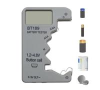 Probador de Baterías | Comprobador de Carga de Batería,Analizador Portátil con Pantalla LED y Medidor Ahorrador de Energía para Relojes, Audífonos, Control Remoto, Impresoras y Sistemas Solares
