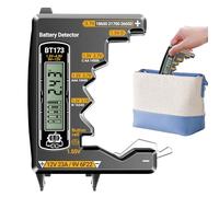 Probador De Baterías Domésticas: Verificador De Voltaje De 11x8x1cm, Detector Digital De ABS, Herramienta Para AAA C D N 9V Botón Celular De 3.7V Controles Remotos De La Batería Toys Electróni