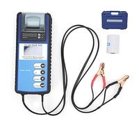 Probador de Baterías para Coche 12V / 24V, Analizador Digital con Pantalla LCD y Impresora Integrada - Método de Conductividad Preciso, Protección Sin Descarga, Uso Profesional