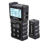 Probador de Cable de Fibra Óptica, Cable Tracker LAN Mostrar MEDIDA Tester Herramientas de red LCD Pantalla Mida Longitud Tester WirEMAP NF-8209(488)