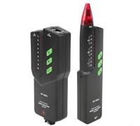 Probador de cable de red con trazado de líneas RJ11 Rj45 | WT58DL ABS compacto, para ingenieros de telecomunicaciones y redes