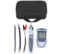 Probador de Cable de Red LCD Digital Analógico Multifunción POE Wire Tracker Line Finder con Bolsa para Sistemas de Comunicación