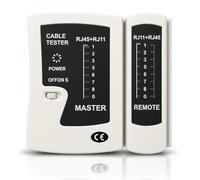 Probador de Cable de Red RJ11 RJ12 RJ45LAN Cable,Tester Ethernet LAN para Cableado CAT6 CAT7 CAT8,LED Preciso para Verificar Continuidad, Cortocircuitos y Errores de Conexión