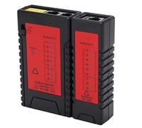 Probador de cables de red Buscador de líneas Detector de cables de video telefónico RJ45 RJ11 portátil con pantalla LED para sistemas de redes informáticas Material ABS Modelo NF