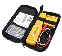 Probador de cables de red ieron, kit de probador de red de seguimiento de cables para probar la continuidad del circuito de red, pinzas de cocodrilo de enchufe RJ11, línea telefónica