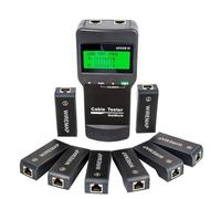 Probador de cables de red, Probador De Cable Red, Herramientas PoE Multifuncionales Longitud Medida RJ45