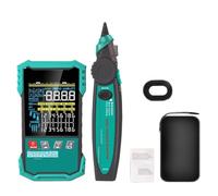 Probador de cables red TOOLTOP 400 m, RJ45, BNC, 6000 cuentas, multímetro multifunción, 2 en 1, rastreador prueba POE(ET622)