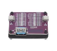 Probador de cables TC-24 tipo C, probador de continuidad de 24 pines con 12 indicadores LED, prueba de doble extremo, herramienta portátil alimentada por batería para técnicos de reparación móviles