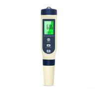 Probador de calidad del agua 5 en 1, medidor digital de pH con pantalla LCD, compensación automática de temperatura para piscina, acuario, agua potable e hidroponía