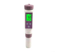 Probador de calidad del agua 7 en 1 para pH, ORP, salinidad, temperatura y conductividad - IP67 impermeable, calibración de 5 puntos, pantalla LCD retroiluminada, exportación de datos en la nube