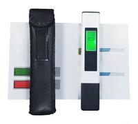 Probador de calidad del agua, bolígrafo 3 en 1, medidor de temperatura de conductividad, pantalla retroiluminada de doble color, compensación automática de temperatura, portátil para agua RO (funda de