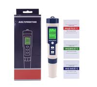 Probador de calidad del agua Digital 5 en 1, medidor salinidad, temperatura PH, probador sal for piscina, potable Para uso doméstico