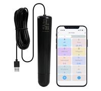 Probador de calidad del agua WiFi 7 en 1, monitor inteligente de calidad del agua, monitor de pH/ORP/TDS/EC/salinidad/SG/Temp para Acuario, Pecera, Hidroponía, Acuicultura con Monitoreo de APP