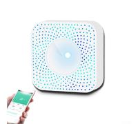Probador de calidad del aire, para Tuya para Zigbee 6 en 1, temperatura y humedad PM2.5, monitor de dióxido de carbono con control de voz compatible con Alexa para Google (para Zigbee)