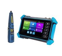 Probador de cámara IP CCTV IPC5200 4K IP CCTV Tester 8MP AHD CVI TVI SDI Cámara Analógica Prueba H.265 Monitor CCTV Portátil Con Entrada/salida VGA Con alta precisión, alta sensibilidad(Blue 5200C Plu