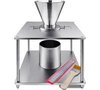 Probador de capacidad de flujo de polvo, cilindro de medición de 500 ml, apertura de embudo de 115 mm, salida de 30 mm, ideal para alimentos, productos farmacéuticos, investigación científica