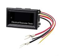 Probador de capacidad de la batería 100A 7 en 1 para OLED Multifuncional Voltaje Medidor de corriente Pantalla Digital Instrumento de prueba Analizador de monitor de potencia (A)