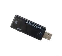 Probador de capacidad de voltaje de corriente para teléfono móvil USB con 9 juegos de almacenamiento de datos y monitoreo en tiempo real compatible con Qc2 0 0 (negro)