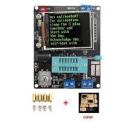 Probador de capacitancia LCR, Comprobador de condensadores ESR LCR Capacitancia Ohmímetro LCR-T7 LCR-TC1 GM328A Comprobador de transistores Multímetro MOS/PNP/NPN Comprobador eléctrico(GM328A English)