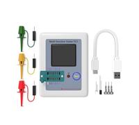 Probador de capacitancia LCR, Comprobador de condensadores ESR LCR Capacitancia Ohmímetro LCR-T7 LCR-TC1 GM328A Comprobador de transistores Multímetro MOS/PNP/NPN Comprobador eléctrico(LCR-TC1)