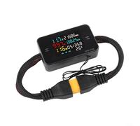 Probador de carga de batería de motocicleta eléctrica de 080 V con pantalla LCD a color de 51 x 30 mm y función de temporizador de hasta 99 días para monitoreo de rendimiento (para XT-90-35A)