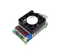 Probador de Carga Electrónico USB, Medidor de Voltaje y Corriente Digital Multifuncional, Comprobador de Batería con Ventilador LD25
