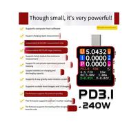 Probador de Carga Rápida RKX3 SE Instrumento Multifuncional Dispositivo de Engaño PD Probador de Resistencia de Línea Tipo-C