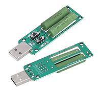 Probador de Carga USB, Módulo de Prueba Electrónica de Resistencia Ajustable, Accesorio de Descarga 1A 2A 3A, Detector de Descarga Conmutable, 2 uds.