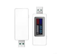 Probador de cargador USB digital con pantalla a color grande, amperímetro de voltímetro de 120 W para lectura precisa de corriente potencial, herramienta esencial para teléfono para pruebas de batería