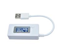 Probador de cargador USB LCD, 4-30 V, 0-3 A, comprobador digital de voltaje y corriente, amperímetro, detector, indicador de cargador de banco de energía(MBUSD-700DH-CL-6M)