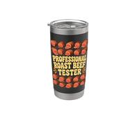 Probador de carne asada divertido amante de la carne Foodie Vaso térmico de acero inoxidable de doble pared