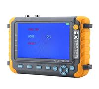 Probador de CCTV 4 en 1, CA 220V Alta resolución 5MP 5 Pulgadas TVI/AHD/CVI/CVBS CCTV Seguridad Analizador Cámara Analógica Lámpara LED Monitor de Video Coaxial HD con Entrada VGA/HDMI/Controlador PTZ