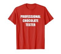 Probador de Chocolate Profesional Camiseta, Hombre, Rojo, XL