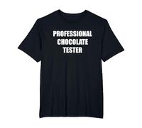 Probador de Chocolate Profesional Camiseta, Hombre Tallas Grandes, Negro, 3X Alto