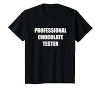 Probador de Chocolate Profesional Camiseta, Niños, Negro, 10 años