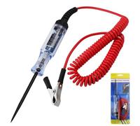 Probador de circuito de voltaje -120 V luz automotriz, herramienta de sonda de coche de 12 V para comprobar fusibles, interruptores y cableado en coches, camiones, remolques, barcos y motocicletas
