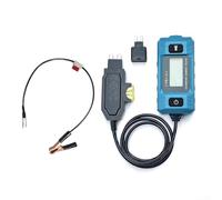 Probador de circuito de voltaje de coche digital de 12 V Pantalla LED 0.01a-19.99a Carcasa azul zafiro gama con luz delantera y abrazadera para detección y análisis de fallos del sistema eléctrico