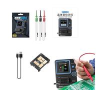 Probador de condensadores, Probador de componentes electrónicos | Medidor probador de transistores con pantalla colorida | Probador de capacitancia del inductor de resistencia de diodo, medidor MOS SC