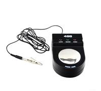 Probador de conexión a tierra antiestática con correa de muñeca 498, instrumento de prueba conductivo con disco de prensa e indicadores LED visuales para controles de seguridad