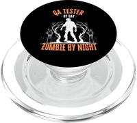 Probador de Control de Calidad por día Zombie por la Noche Divertido Halloween Espeluznante PopSockets PopGrip para MagSafe