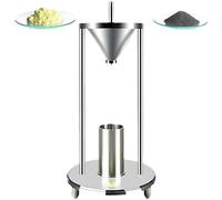 Probador de densidad a granel, volumen de densidad, medidor de densidad de apilamiento natural de acero inoxidable, acumulación natural de polvo con apertura de embudo de diámetro de 12,7 mm, taza