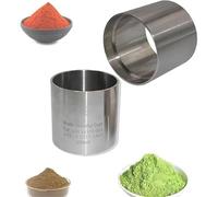 Probador de densidad de polvo, taza de densidad a granel de 100 ml, precisión de ± 0,1 ml para industrias farmacéuticas, químicas, alimentarias, ideal para mediciones precisas