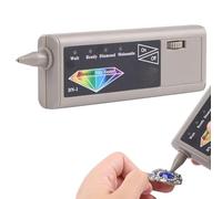 Probador de diamantes y moissanita, detector LED de alta precisión para identificar diamantes auténticos frente a piedras sintéticas, portátil y fácil de usar