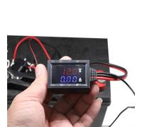 Probador de drenaje parásito de batería con pantalla digital para detección de fugas de circuito automotriz Voltaje 3-100V Corriente 3-10A (negro)